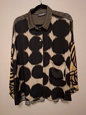 Alembika Oversized Multiprint Blouse